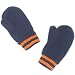 knit puffer mittens(new navy 6-12mos)