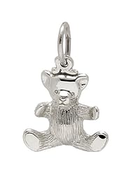 Rembrandt Charms Teddy Bear Charm, Sterling Silver