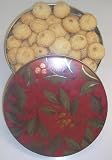 Gourmet Food : Scott's Cakes 2 1/2 lb. Coconut Macaroon Cookies in a Large Holly Tin