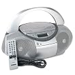 SONY CORPORATION / SONCFDS350S / CD/AM/FM/Stereo/Cassette Recorder, 19w x 9-1/2d x 13-1/2h, Silver / Sold as 1 EA