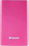 Verbatim Store 'n' Go Portable 500GB externe Festplatte (6,4 cm (2,5 Zoll), 5400 rpm, 8MB Cache, USB 3.0) Hot Pink