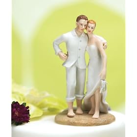 Beach Bride and Groom Cake Topper