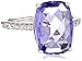 Amazon Collection Sterling Silver Swarovski Crystal Ring
