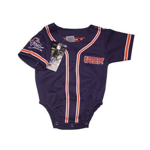 Buy Texas - Univeristy of- El Paso (UTEP) Miners NCAA Baseball Infant baby Onesie Jersey 12-18 months by Colosseum