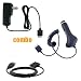 3 Piece Value Combo Accessory Bundle Kit: Car Charger + Travel Charger + USB Data Sync Cable for Sony Walkman NWZ - A716 A728 A729 A815 A816 A818 S615 S616 S618 MP3 Player Series