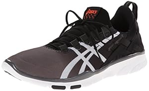 ASICS Women's GEL-Fit Sana Cross-Training Shoe, Black/White/Coral, 6.5 M US