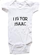 I IS FOR ISAAC / Hurry Up - Name-series - White or Blue Onesie / Baby T-shirt
