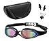 Anti Reflection Swimming Goggles with a Bonus Gift Set of Matching Nose Clip and Ear Plug - Complete Swimming Gear Package - Top Rated by Proffesional Swimmers