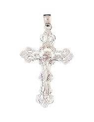 CleverEves 14K White Gold Cross Pendant 6.1 - Gram(s)