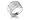 14K White Gold Matte-Finish Hand-Crafted Designer Ring, Enhanced with Pave Set Diamond Bars., 0.00