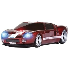 Road Mice Ford GT40 Car Wireless USB Computer Mouse Red/White Stripe