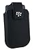 RIM BlackBerry Leather Swivel Holster - Holster bag for smartphone - leather - black - BlackBerry Torch 9800