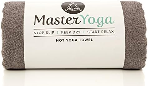 Hot Yoga Mat Towel - Non-Slip By MasterYoga, Microfiber, Highly Absorbent Perfect Size (24" x 72"), Fast Dry, Washable - For Bikram, Ashtanga, Fitness &amp; Gym - Free Bonus 10 Ebook