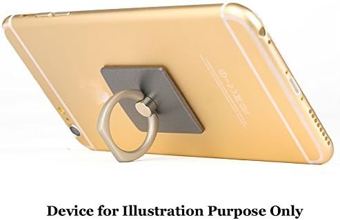 Universal 360 Degrees Ring Grip/Stand Holder for any iPhone, Galaxy and Smartphones/Tablet Devices (Silver)