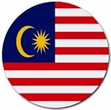 Malaysia Flag Round Mouse Pad