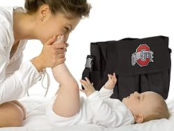 OSU Buckeyes Diaper Bag Official NCAA College Logo Deluxe Ohio State - Baby Bag - BEST Baby Shower GIFT for New Dad, Father or New Mom Mother GIFTS