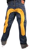 Evisu - EVISU Jeans Genes Mens Selvedge Denim Pants Classic Blue/Yellow