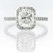 3.04ct Cushion Cut Diamond Engagement Anniversary Ring