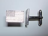 Silver American Flag Cufflinks By Classic Cufflinks