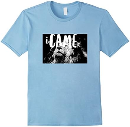 Men's I Came - Funny Lion King of the Jungle - T Shirt Medium Baby Blue