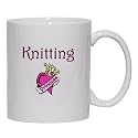 Knitting Princess Mug for Coffee / Hot Beverage (choice of sizes and colors)
