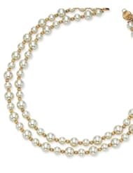Jacqueline Kennedy Double Strand Simulated Pearl Necklace