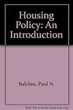 Housing policy : an introduction