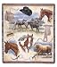 Western Flavor Horse Breeds Deluxe Tapestry Blanket Throw