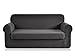 CHUN YI 2-Piece Jacquard Polyester Spandex Sofa Slipcover (Sofa, Gray)