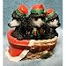 golden_retriever2golden retriever - Christmas Figurine AKC Black Poodles in Christmas Basket