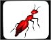 Decorated Mouse Pad with insect, working, crawling, red, ant