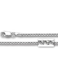 14K White Gold Round Box Chain (Width 1.4mm)