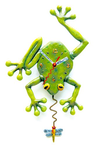 Frog Fly Wall Clock By Allen Design Studios