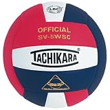  : Tachikara Sensi-Tec Composite High Performance Volleyball (Scarlet/White/Navy)