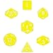 Chessex Polyhedral 7-Die Translucent Dice Set - Yellow
