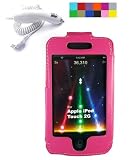 2nd Generation Ipod Touch car charger + Carrying case for ipod 2G 16 GB 32 Gb + Screen protector kit + Cleaning cloth (Froza Magenta)