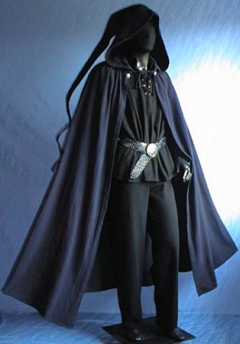 MITTELALTER ZIPFEL CAPE- UMHANG GOTHIC LARP GAUKLER 5011 Blau
