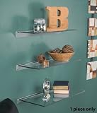 Clear Glass Floating Shelf