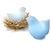 Ambient LED Light Wax Birds, Set of Two