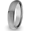 Domed Brushed Titanium Ring (5mm) - Sizes 5 - 13