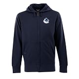 NHL Vancouver Canucks Signature Hood Long Sleeve Full-Zip Fleece, Navy, Large