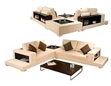 3pc Contemporary Modern Sectional Fabric Sofa w/Bookcase, SH-COM-S1
