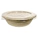 IFN Green 34-1001R Bamboo Fiber Flat PET Lid, 8.5" Length x 8.5" Width x 0.25" Height, For 32 oz Bowl (Case of 500)