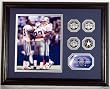 Dallas Cowboys Trio Photomint Aikman, Smith, Irvin with Silver Coins - Plaque - Dallas Cowboys NFL