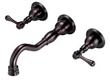 Danze D316257RBT Opulence Two Handle Wall Mount Lavatory Faucet Trim Kit, Oil Rubbed Bronze (Valve Not Included)