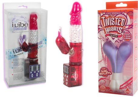 Doc Johnson i-Vibe Rabbit Strawberry Multi-Speed Waterproof Multi Function Adult Sex Toy Kit