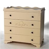 baby changing table - royal crest<br>hand painted by sweet beginnings