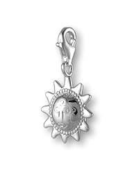 MELINA Charms clip on pendant indian sun sterling silver 925