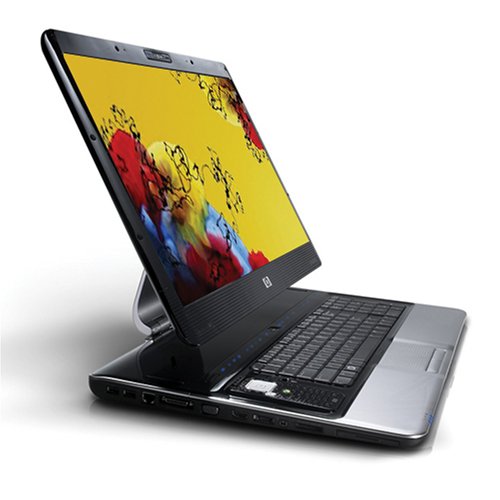 HP Pavilion HDX949NR 20-inch Laptop (2.10 GHz Intel Centrino Core 2 Duo T8100 Processor, 4 GB RAM, 320 GB Hard Drive, Blu Ray Drive, Vista Premium) Black image