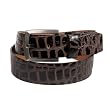 Men's New Genuine Leather Faux Snake Skin Brown Belt 1.5 Inches By Landes